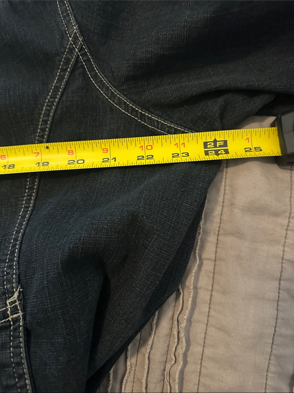 Live a Little Dark Blue Denim Jacket with Statement Buttons - Picture 6 of 7